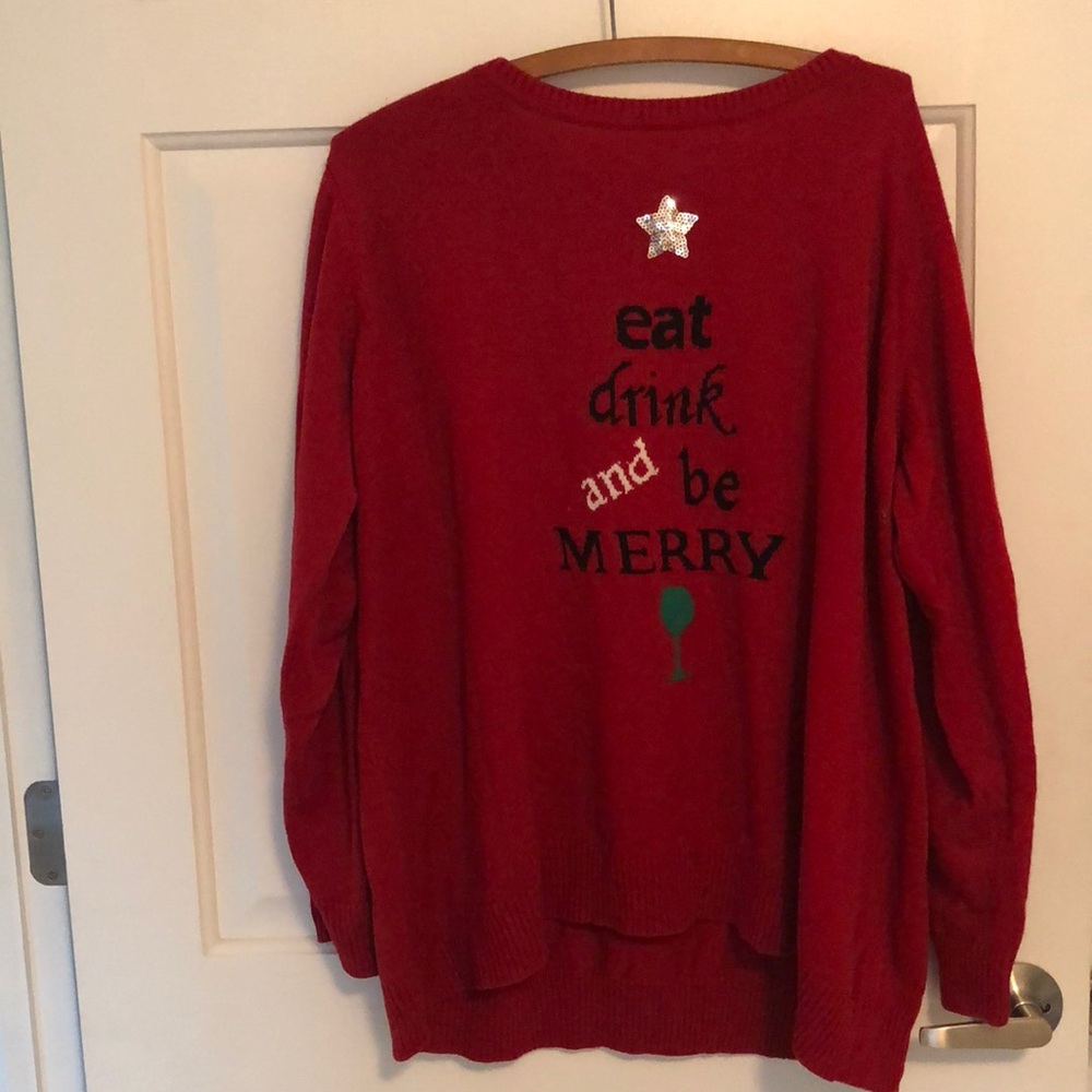89 th and Madison Womens Christmas Sweater Size 2X